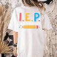 I E P I Encourage Progress Special Education Teacher Women's Comfort Colors T-Shirt Back Print Ivory I E P I Encourage Progress Special Education Teacher Women's Comfort Colors T-Shirt Back Print Ivory