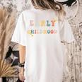 Early Childhood Dream Team Daycare Teacher Toddler Teacher Women's Comfort Colors T-Shirt Back Print Ivory Early Childhood Dream Team Daycare Teacher Toddler Teacher Women's Comfort Colors T-Shirt Back Print Ivory