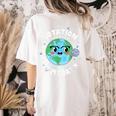 Earth Day Rotation Of The Earth Makes My Day Science Teacher Women's Comfort Colors T-Shirt Back Print Ivory