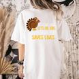 Lets Eat Kids Punctuation Turkey Thanksgiving Teacher Women's Comfort Colors T-Shirt Back Print Ivory Lets Eat Kids Punctuation Turkey Thanksgiving Teacher Women's Comfort Colors T-Shirt Back Print Ivory