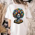Education Is Freedom History Month Teacher Books Afro Women's Comfort Colors T-Shirt Back Print Ivory