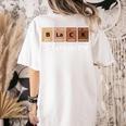 Educator Science Teacher Melanin Educator Science Women's Comfort Colors T-Shirt Back Print Ivory