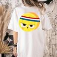 The Eggcellent Athlete Good Egg Teacher Halloween Food Group Women's Comfort Colors T-Shirt Back Print Ivory