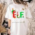 Elf Squad Pre-k Teacher Christmas Child Xmas Women's Comfort Colors T-Shirt Back Print Ivory Elf Squad Pre-k Teacher Christmas Child Xmas Women's Comfort Colors T-Shirt Back Print Ivory