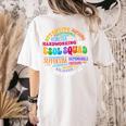 ESOL Squad Teachers And Students Team Back To School Women's Comfort Colors T-Shirt Back Print Ivory