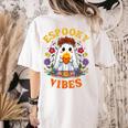 Espooky Vibes Spanish Mexican Halloween Ghost Teachers Women's Comfort Colors T-Shirt Back Print Ivory Espooky Vibes Spanish Mexican Halloween Ghost Teachers Women's Comfort Colors T-Shirt Back Print Ivory