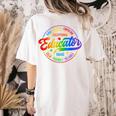 Exceptional Educator Squad Special Education Teacher Autism Women's Comfort Colors T-Shirt Back Print Ivory