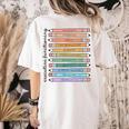 Executive Functioning Skills Back To School Sped Teacher SLP Women's Comfort Colors T-Shirt Back Print Ivory