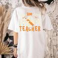 Fab Boo Lous Teacher Retro Ghost Spooky Halloween Costume Women's Comfort Colors T-Shirt Back Print Ivory Fab Boo Lous Teacher Retro Ghost Spooky Halloween Costume Women's Comfort Colors T-Shirt Back Print Ivory