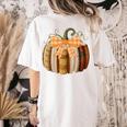 Fall Book Pumpkin Halloween Teacher Librarian Thanksgiving Women's Comfort Colors T-Shirt Back Print Ivory Fall Book Pumpkin Halloween Teacher Librarian Thanksgiving Women's Comfort Colors T-Shirt Back Print Ivory