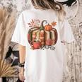 Fall Book Pumpkin Retro Reading Halloween Teacher Women's Comfort Colors T-Shirt Back Print Ivory Fall Book Pumpkin Retro Reading Halloween Teacher Women's Comfort Colors T-Shirt Back Print Ivory