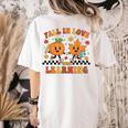 Fall In Love With Learning Teacher Student Autumn Pumpkin Women's Comfort Colors T-Shirt Back Print Ivory Fall In Love With Learning Teacher Student Autumn Pumpkin Women's Comfort Colors T-Shirt Back Print Ivory