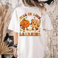Fall In Love With Reading Book Autumn Pumpkins And Teachers Women's Comfort Colors T-Shirt Back Print Ivory Fall In Love With Reading Book Autumn Pumpkins And Teachers Women's Comfort Colors T-Shirt Back Print Ivory