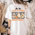 Are You Fall-O-Ween Directions Halloween Ghost Fall Teacher Women's Comfort Colors T-Shirt Back Print Ivory