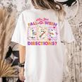 Are You Fall-O-Ween Directions Halloween Teacher Ghost Women's Comfort Colors T-Shirt Back Print Ivory Are You Fall-O-Ween Directions Halloween Teacher Ghost Women's Comfort Colors T-Shirt Back Print Ivory