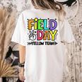 Field Day Yellow Team For Teacher Kids Field Day Games Women's Comfort Colors T-Shirt Back Print Ivory Field Day Yellow Team For Teacher Kids Field Day Games Women's Comfort Colors T-Shirt Back Print Ivory