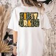 First 1St Grade Camo Camouflage Boy Teacher Back To School Women's Comfort Colors T-Shirt Back Print Ivory