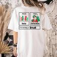 First Data Then Christmas I'm Earning A Break Sped Teacher Men Women Women's Comfort Colors T-Shirt Back Print Ivory