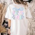 First Grade Coquette Bow Girls Teacher Team 1st Grade Squad Women's Comfort Colors T-Shirt Back Print Ivory First Grade Coquette Bow Girls Teacher Team 1st Grade Squad Women's Comfort Colors T-Shirt Back Print Ivory