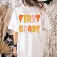 First Grade Dream Retro Team Fall Halloween Spooky Teachers Women's Comfort Colors T-Shirt Back Print Ivory First Grade Dream Retro Team Fall Halloween Spooky Teachers Women's Comfort Colors T-Shirt Back Print Ivory