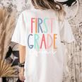 First Grade Squad 1st Grade Teacher Crew Back To School Team Women's Comfort Colors T-Shirt Back Print Ivory First Grade Squad 1st Grade Teacher Crew Back To School Team Women's Comfort Colors T-Shirt Back Print Ivory