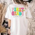 First Grade Team Teacher Back To School 1st Grade Squad Kids Women's Comfort Colors T-Shirt Back Print Ivory First Grade Team Teacher Back To School 1st Grade Squad Kids Women's Comfort Colors T-Shirt Back Print Ivory