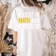 Fluent In Math And Sarcasm Teacher Appreciation Day Gift Women's Comfort Colors T-Shirt Back Print Ivory Fluent In Math And Sarcasm Teacher Appreciation Day Gift Women's Comfort Colors T-Shirt Back Print Ivory