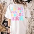 In My Fourth Grade Era Girl Back To School 4th Grade Teacher Women's Comfort Colors T-Shirt Back Print Ivory