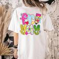 Fri-Yay Happy Friday Weekend Teacher Back To School Women's Comfort Colors T-Shirt Back Print Ivory Fri-Yay Happy Friday Weekend Teacher Back To School Women's Comfort Colors T-Shirt Back Print Ivory