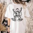 Frog Dissection Biology Anatomy Lab Science Teacher Women's Comfort Colors T-Shirt Back Print Ivory
