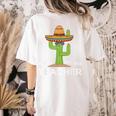 Fun Teacher Appreciation Humor Nacho Average Teacher Women's Comfort Colors T-Shirt Back Print Ivory