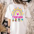 Future Kids Career Teacher Rainbow Boy Girl Graduations Women's Comfort Colors T-Shirt Back Print Ivory
