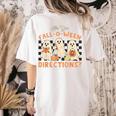 Ghost Are You Fall-O-Ween Directions Teacher Halloween Women's Comfort Colors T-Shirt Back Print Ivory Ghost Are You Fall-O-Ween Directions Teacher Halloween Women's Comfort Colors T-Shirt Back Print Ivory