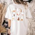 Ghost Music Teacher Halloween Musician Costume Women's Comfort Colors T-Shirt Back Print Ivory
