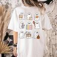 Ghost Speech Therapy Teacher Spooky Season Halloween Women's Comfort Colors T-Shirt Back Print Ivory Ghost Speech Therapy Teacher Spooky Season Halloween Women's Comfort Colors T-Shirt Back Print Ivory