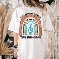Good Day To Teach Tiny Musicians Piano Music Teacher Women Women's Comfort Colors T-Shirt Back Print Ivory