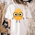 Good Egg Teacher Halloween Costume The Smart Cookie Women's Comfort Colors T-Shirt Back Print Ivory