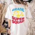 Grade 1 Super Squad Superhero Teacher Team Women's Comfort Colors T-Shirt Back Print Ivory Grade 1 Super Squad Superhero Teacher Team Women's Comfort Colors T-Shirt Back Print Ivory