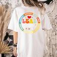 Groovy Lead Teacher Appreciation Back To School Women's Comfort Colors T-Shirt Back Print Ivory