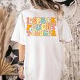 Groovy I Speak Fluent Toddler Daycare Provider Teacher Women's Comfort Colors T-Shirt Back Print Ivory Groovy I Speak Fluent Toddler Daycare Provider Teacher Women's Comfort Colors T-Shirt Back Print Ivory