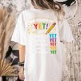 Growth Mindset Teacher Power Of Yet Inspirational Women's Comfort Colors T-Shirt Back Print Ivory Growth Mindset Teacher Power Of Yet Inspirational Women's Comfort Colors T-Shirt Back Print Ivory