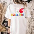 H Is For Head Start Teacher First Day Of School Tee Women's Comfort Colors T-Shirt Back Print Ivory