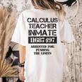 Halloween Calculus Teacher Prisoner Costume Women's Comfort Colors T-Shirt Back Print Ivory Halloween Calculus Teacher Prisoner Costume Women's Comfort Colors T-Shirt Back Print Ivory