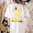 Halloween Math Teacher Trig Or Treat Student School College Women's Comfort Colors T-Shirt Back Print Ivory Halloween Math Teacher Trig Or Treat Student School College Women's Comfort Colors T-Shirt Back Print Ivory