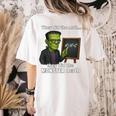 Halloween Monster Math Pun Teacher Humor Women's Comfort Colors T-Shirt Back Print Ivory