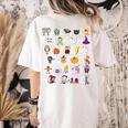 Halloween Nursery Teacher Shirt Halloween Alphabet Women's Comfort Colors T-Shirt Back Print Ivory Halloween Nursery Teacher Shirt Halloween Alphabet Women's Comfort Colors T-Shirt Back Print Ivory