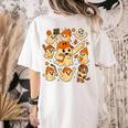 Halloween PE Teacher Costume Ghost Physical Education Women's Comfort Colors T-Shirt Back Print Ivory