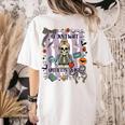 Halloween Skeleton Teacher I'Ll Just Wait Until It's Quiet Women's Comfort Colors T-Shirt Back Print Ivory Halloween Skeleton Teacher I'Ll Just Wait Until It's Quiet Women's Comfort Colors T-Shirt Back Print Ivory