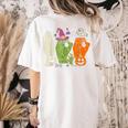Halloween SPED Teacher Boo In ASL Boo Hands Sign Language Women's Comfort Colors T-Shirt Back Print Ivory