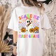 Halloween Teacher You Can't Scare Me I Teach First Grade Women's Comfort Colors T-Shirt Back Print Ivory Halloween Teacher You Can't Scare Me I Teach First Grade Women's Comfort Colors T-Shirt Back Print Ivory